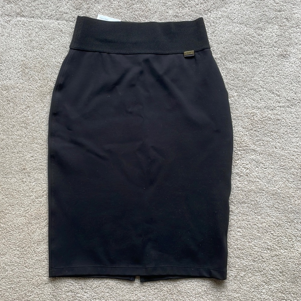 NWT Calvin Klein black pencil skirt.